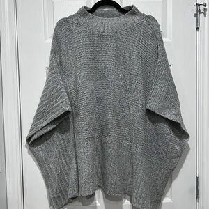 Gray Universal Thread Sweater Poncho